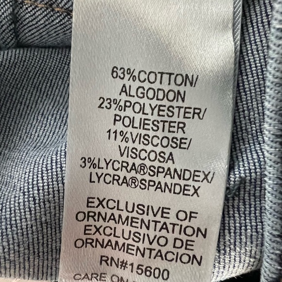 Democracy Ab Solution Ankle Skimmers Blue Denim Jeans - Picture 10 of 15